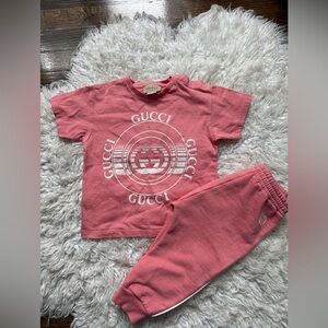 Gucci Pink Set with Graphic Design